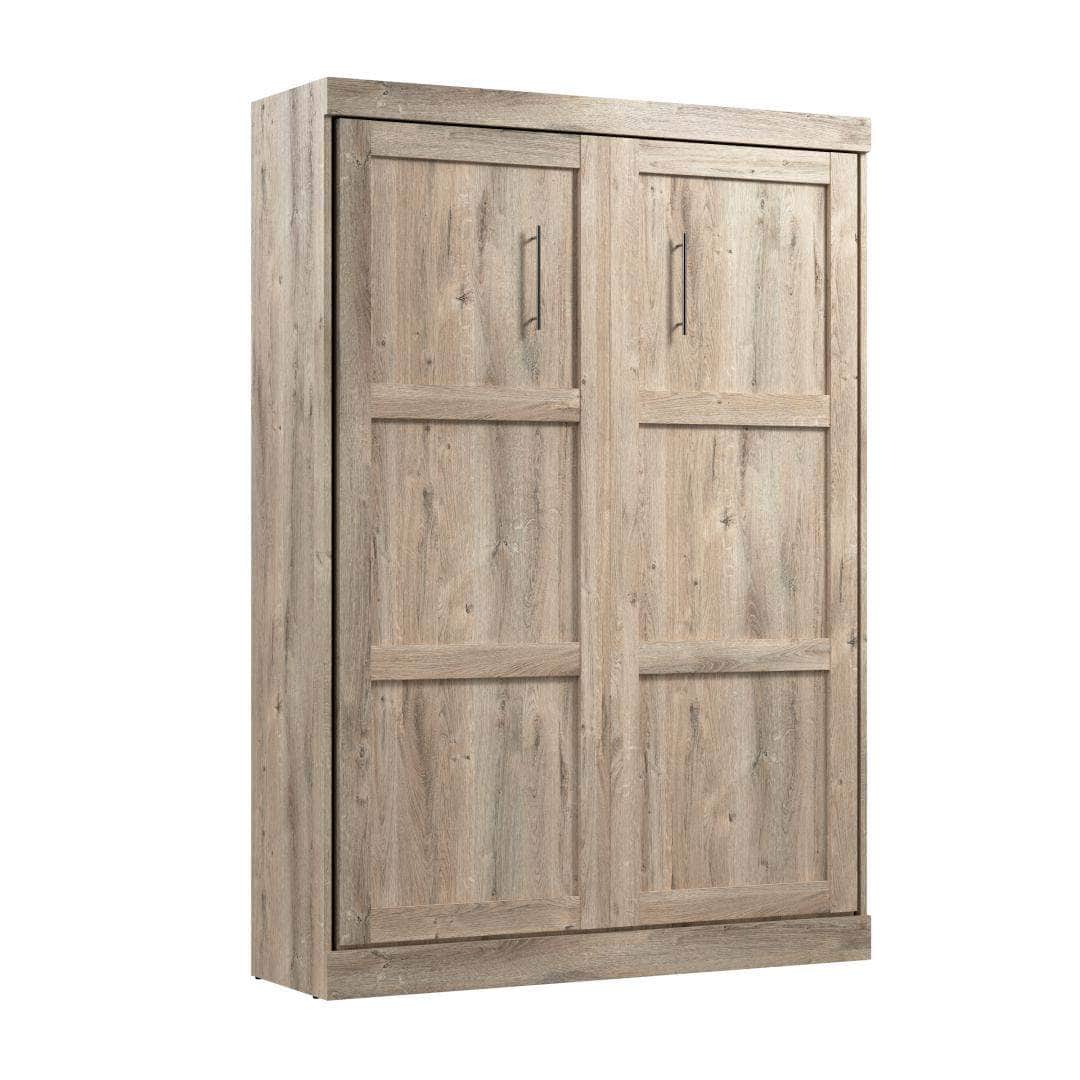 Pur murphy wall bed, full rustic brown