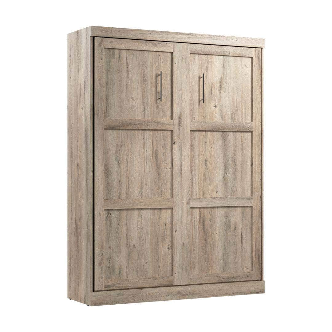 Pur murphy wall bed, queen rustic brown