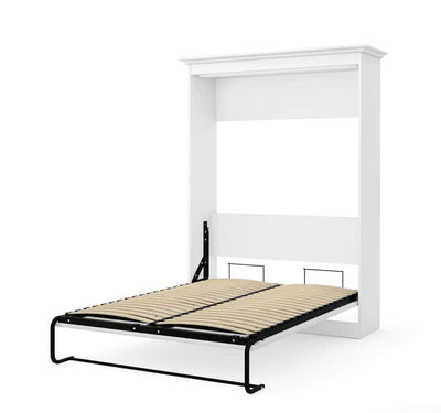 Versatile murphy wall bed, full white