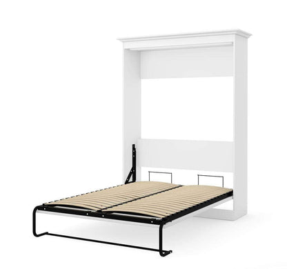 Versatile murphy wall bed, full white