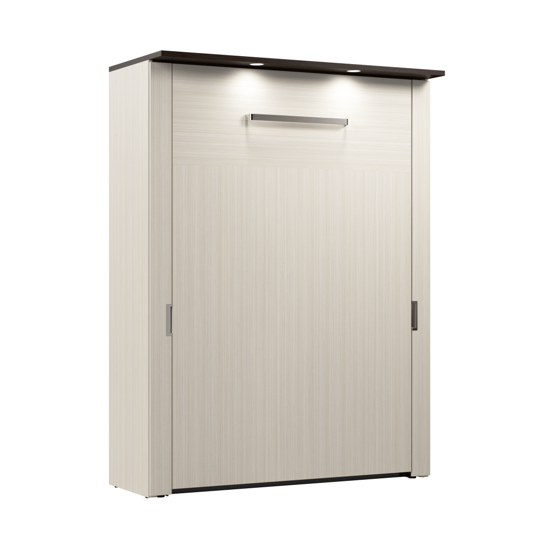 Lumina murphy wall bed, full white chocolate