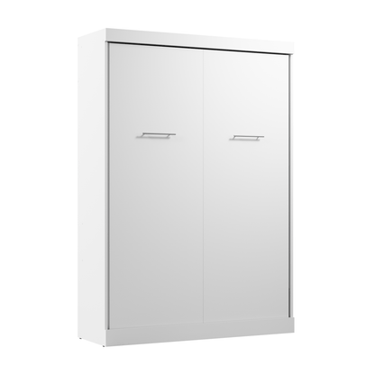 Nebula murphy wall bed, full white