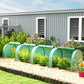 13' x 3.3' x 2.6' Mini Tunnel Greenhouse with PE Cover Garden Green Grow Shed with Steel Frame Zipped Doors, Green