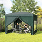 10'x10' Outdoor Pop Up Party Tent Wedding Gazebo Canopy with Carrying Bag (Dark Green)