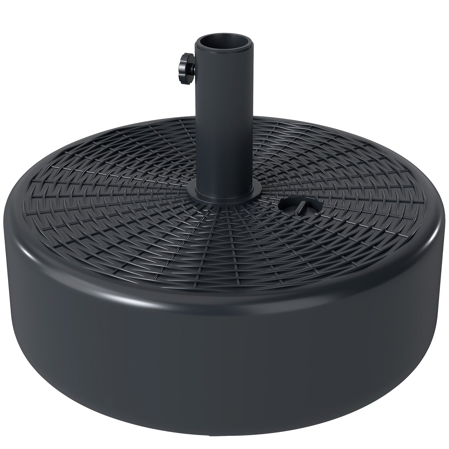 Black Patio Umbrella Base with Handle