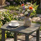 Outdoor Side Table, Adirondack Patio End Table for Garden, Pool, Backyard, Lawn, Beach, Indoor and Outdoor, Grey