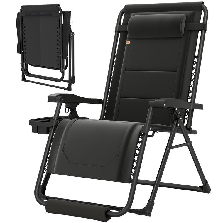 Zero Gravity Recliner with Cup Holder, 400 lbs Capacity