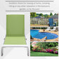 Outdoor Chaise Lounge Chair, Patio Aluminum Tanning Chair with 5-Level Adjustable Back, Portable Wheels, Breathable Mesh Fabric, for Pool, Deck, Garden, Blue