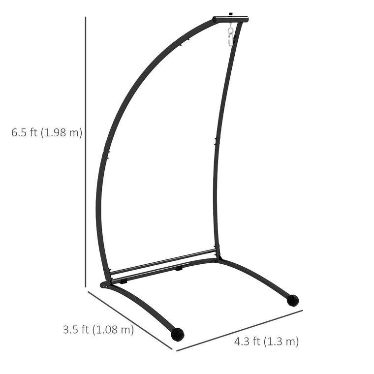 C-Shape Heavy Duty Metal Hammock Chair Stand