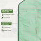 Portable Greenhouse, Walk-In Small Outdoor Green House with 2 Tier U-Shaped Flower Rack Shelves, 4.6' x 4.7', Green
