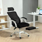 Ergonomic Office Chair, Mesh Reclining Desk Chair with Adjustable Lumbar Support, Headrest, Black