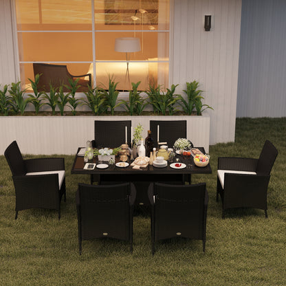 Garden Dining Set with Cushions