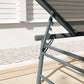 Folding Outdoor Lounge Chair, Reclining Chaise Lounge Tanning Chair w/ Adjustable Back, Mesh Seat, Light Grey