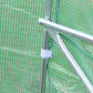 15' x 10' x 7' Walk-in Greenhouse Outdoor Plant Tunnel Warm Hot House w/ Roll Up Door and 6 Mesh Windows, Steel Frame, Green