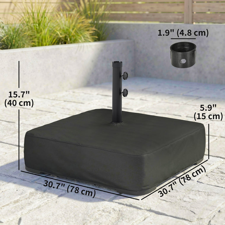 176 lbs Black Sand-Filled Cantilever Umbrella Base