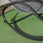 Outdoor Rocking Chair, Patio Zero Gravity Rocker with Mesh Seat and Padded Pillow for Indoor, Garden, Grey