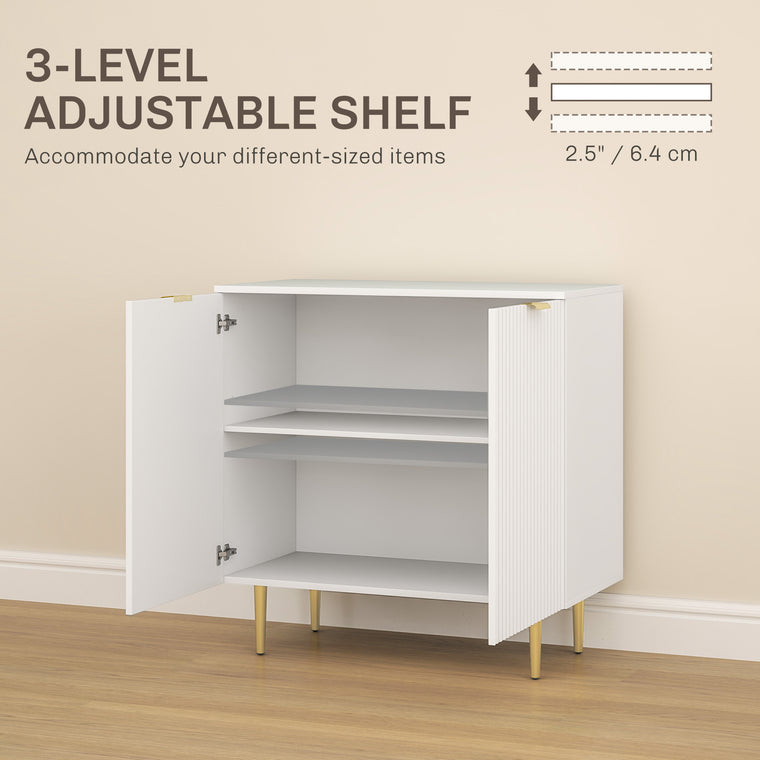 Sideboard Buffet Cabinet with Metal Legs