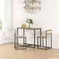 Dining Table Set, Industrial Dining Set for 2, Kitchen Table and Chairs for Small Space, Dining Room Table with Chairs
