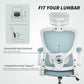 Ergonomic Office Chair, Mesh Desk Chair with Adjustable Headrest, Lumbar Support and Height, Tilt Function, Light Green