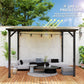 Hardtop Gazebo Wall-Mounted / Free Standing Outdoor Pergola with UPF 50+ & Waterproof Polycarbonate Roof