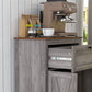 Storage Cabinet Farmhouse Sideboard Storage Cabinet with Doors and Drawer for Kitchen, Living Room, Grey Wash