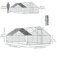 9.8' x 19.7' x 6.6' Chicken Coop Cage, Outdoor Hen House w/Cover & Lockable Door