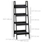Set of 2, 4 Tier Ladder Shelf Bookcase, Multi-Use Display Rack, Storage Shelving Unit Display Stand, Flower Plant Stand, Home Office Furniture, Black