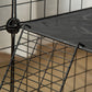 Small Animal Cage Rabbit Cage with Door, Guinea Pig Playpen, Small Animal Fence for Bunny, Chinchilla, Freret, Chinchilla, Indoor and Outdoor Use, Total 31 Panels, 41.3" x 41.3" x 27.6"