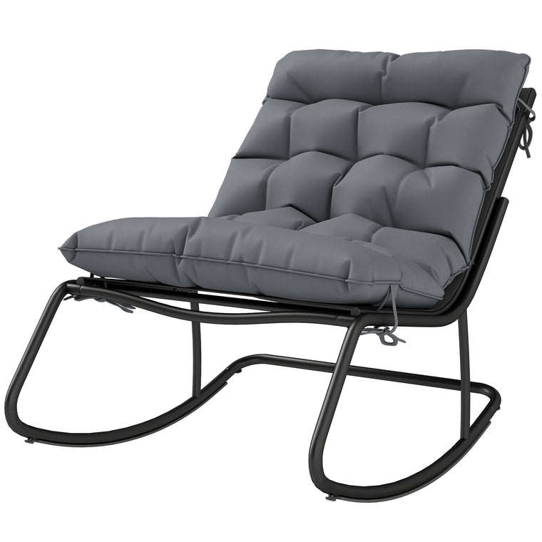 Oversized Rocking Chair with 25" Wide Mesh Seat