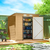 6' x 4' Galvanized Metal Shed with Double Doors