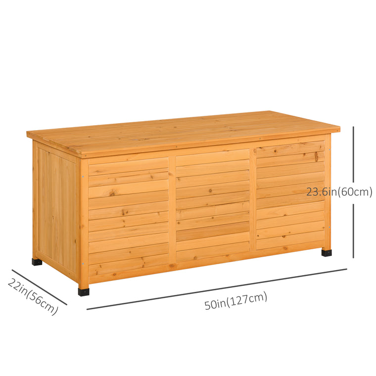 75 Gallon Wood Deck Box Bench with Weather-Fighting Finish