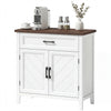 Farmhouse Sideboard Buffet Cabinet with 2 Doors