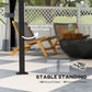 10' x 12' Double Roof Patio Gazebo Canopy, Outdoor Gazebo Shelter with Netting & Curtains, for Garden, Lawn and Deck