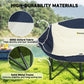 Portable Camp Chair, Double Camping Chair with Cup Holders and Carry Bag, Support 551 lbs, Navy Blue