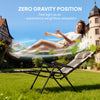 Folding Zero Gravity Recliner with 5-Position Backrest
