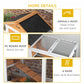 65" Wooden Rabbit Hutch, Pet Playpen with Openable Roof, Storage Box, for Rabbits and Small Animals, Yellow
