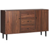 Kitchen Buffet Cabinet with 3 Drawers - Rustic Brown