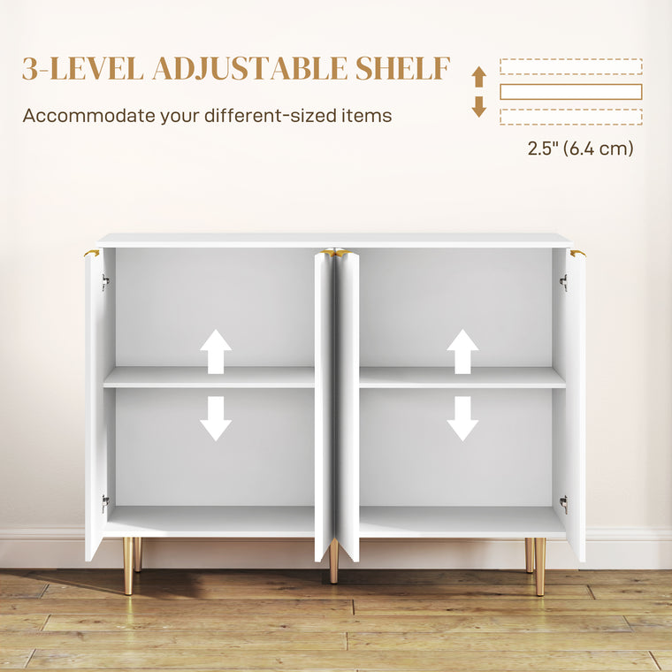 Sideboard Buffet Cabinet with Adjustable Shelves