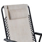 3pc Patio Rocking Chair Set, Folding Outdoor Rocking Chairs and Table Bistro Set w/ Breathable Mesh Seat & Backrest, Headrest for Park, Backyard, Garden, Grey