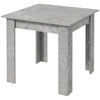 Square Dining Table with Faux Cement Top - Cement Grey