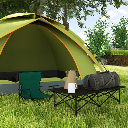 Folding Camping Table with Roll-Up Top and Carry Bag