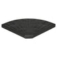 2-Piece Umbrella Weights for Cantilever Parasols with Handles, Heavy Duty Parasol Base Weights for Cross Base, Black