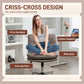 Armless Office Chair, Criss Cross Chair with Adjustable Height & Tilt Function for Home Office, Study, Grey
