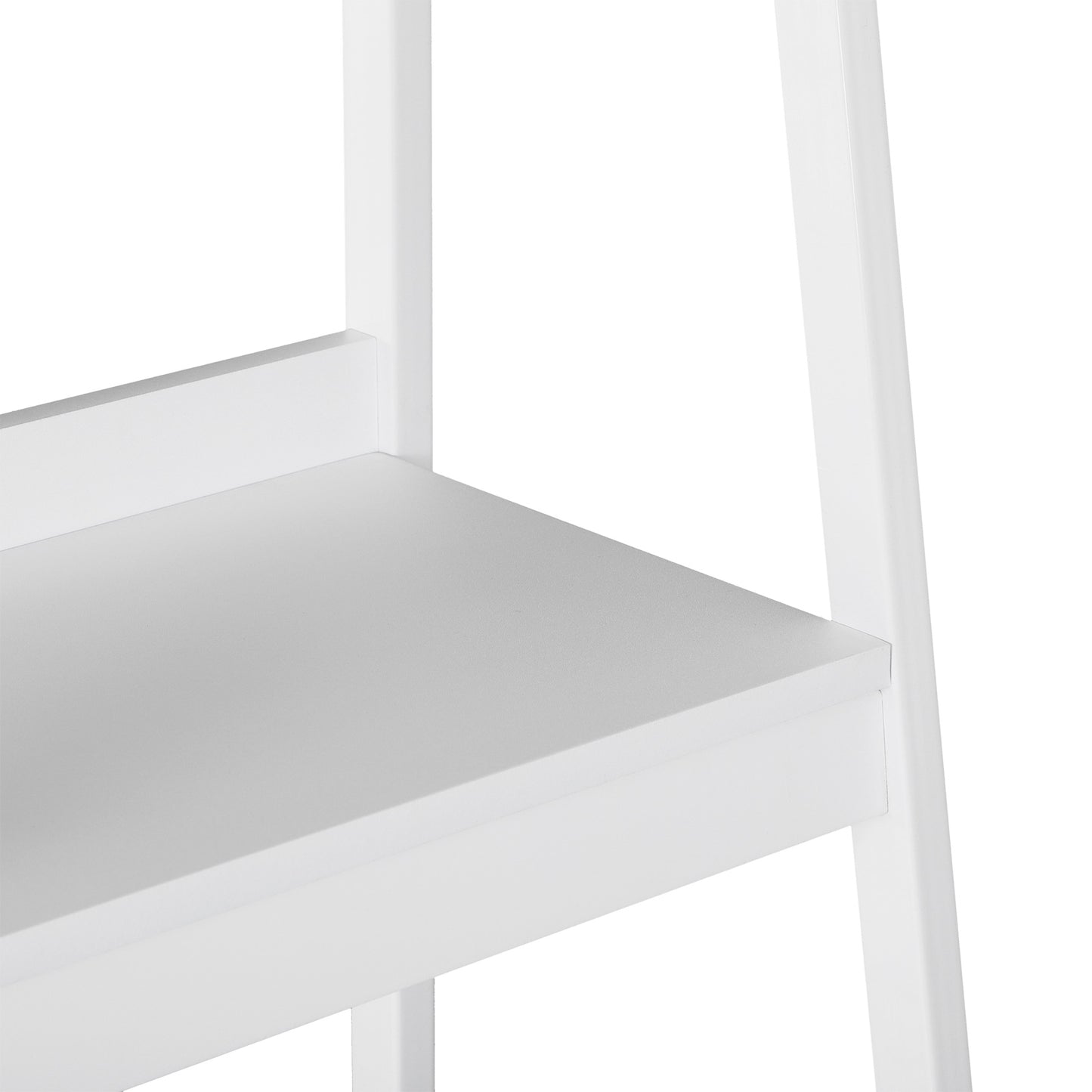 Set of 2, 4 Tier Ladder Shelf Bookcase, Multi-Use Display Rack, Storage Shelving Unit Display Stand, Flower Plant Stand, Home Office Furniture, White