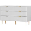 6-Drawer Dresser with Gold Legs