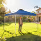 Pop Up Canopy Waterproof Canopy Tent with Carrying Bag for Parties Garden BBQs 9.8' x 9.8', Blue