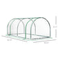 6' x 3' x 2.6' Mini Greenhouse Portable Hot House for Plants with Zippered Doors for Outdoor, Indoor, Garden, Clear