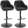 Swivel Counter Height Bar Stools Set of 2 with Back