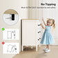 Chest of Drawers with Quiet Slides, Modern 6 Drawer Dresser for Bedroom, Closet, Living Room, Entryway, White