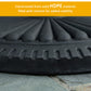 Patio Umbrella Base Stand, Round Cement Parasol Holder for Outdoor, Patio, Garden, Beach, Fits Φ1.4", Φ1.5" and Φ 2" Pole, Black